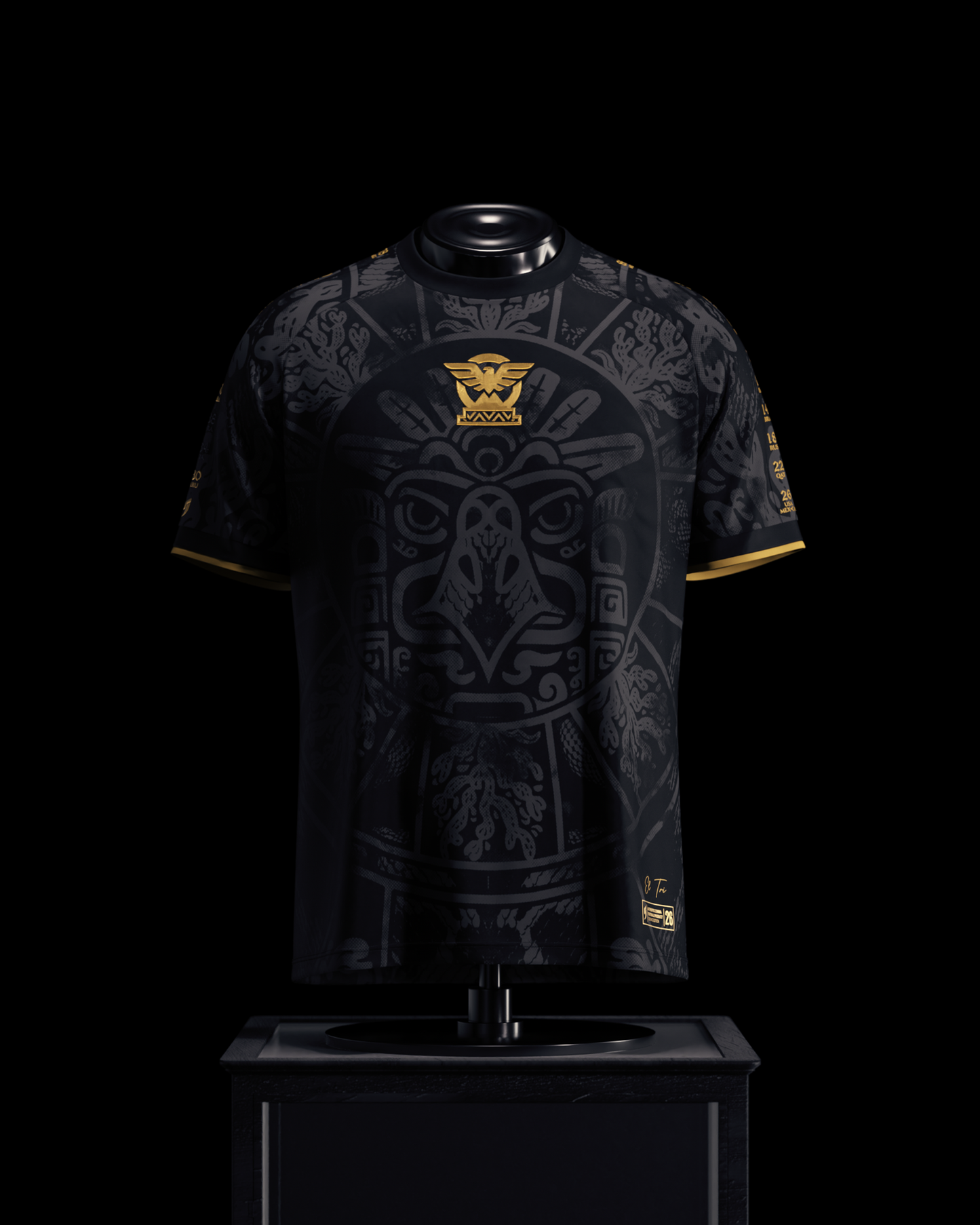 Mexico Heritage Jersey (2026WC Edition) - Black - Pre-Order 3 (Mid August)