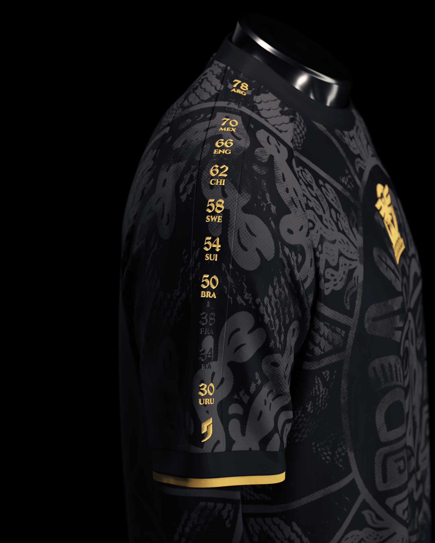 Mexico Heritage Jersey (2026WC Edition) - Black - Pre-Order 3 (Mid August)