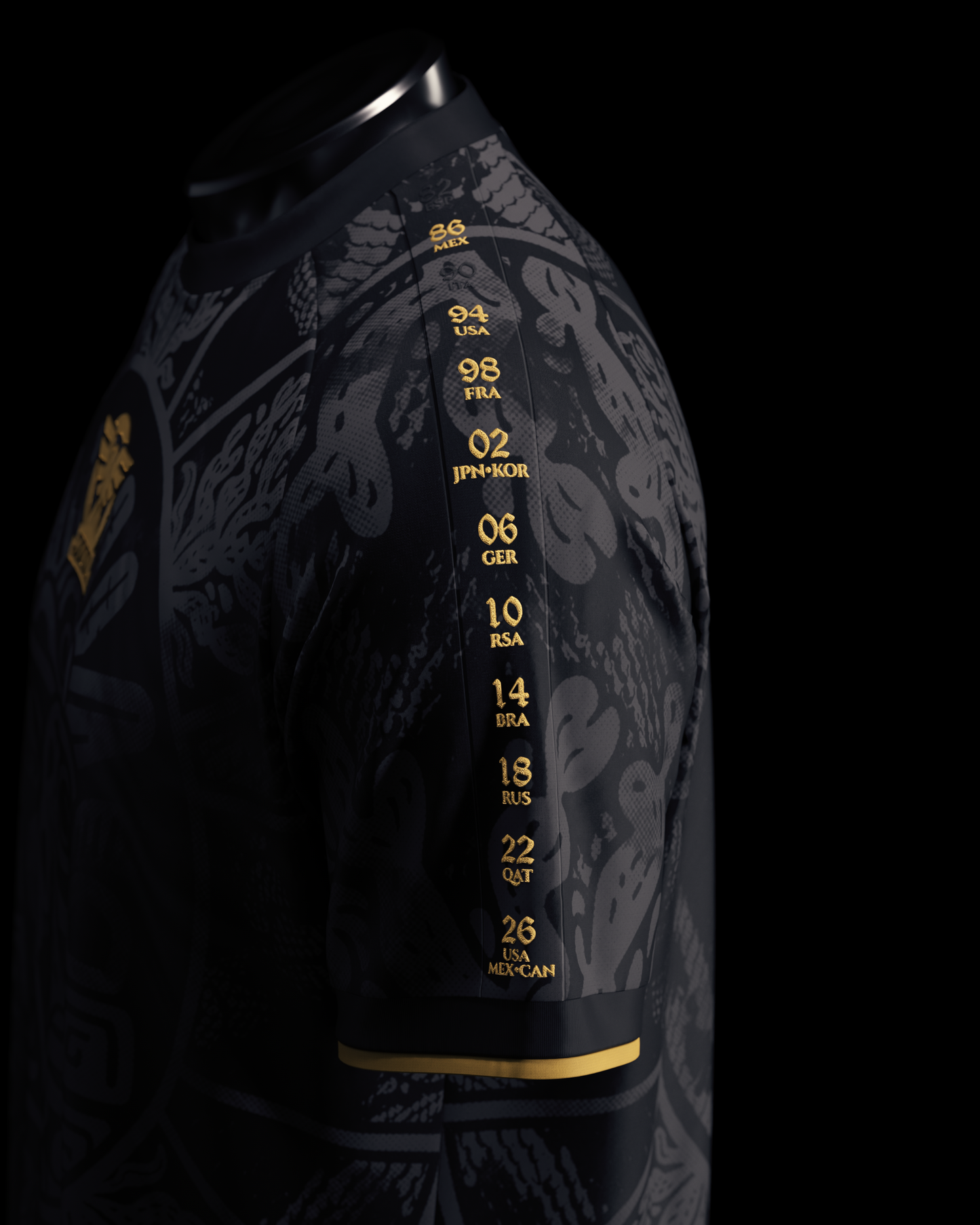 Mexico Heritage Jersey (2026WC Edition) - Black - Pre-Order 3 (Mid August)